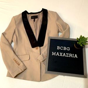 BCBG Maxazria Tan and Black Blazer